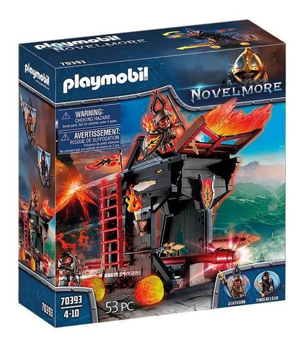 Playmobil - Aríete De Fogo Dos Bandidos De Burnham - 70393 Quantidade de peças 53