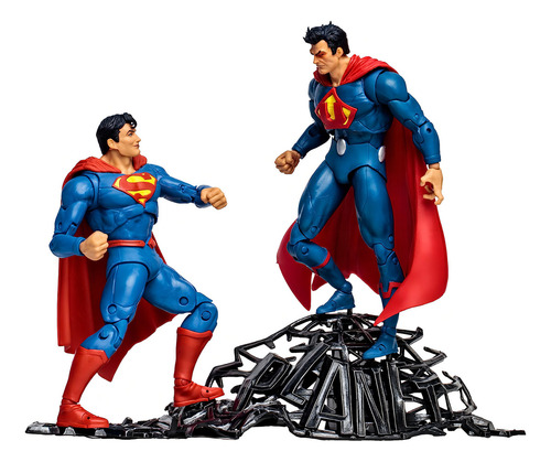 Figuras Pack Superman Vs Superman Earth 3 Dc Mcfarlane Toys