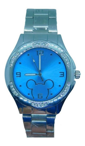 Relógios Feminino Mickey Blogueiras Azul Acompanha Caixa