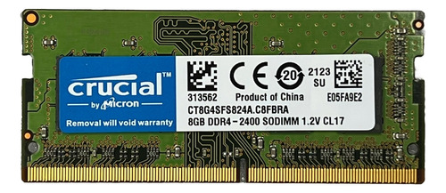 Kit 2 Memória Ram Crucial 8gb Ddr4 2400mhz Para Notebook
