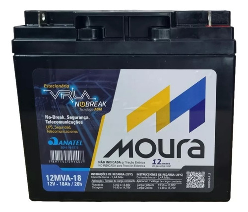 Kit 2 Bateria 12v 18ah Nobreak Smart-ups 2200 - Rbc55