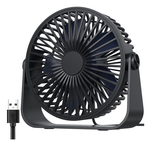 Coohea Ventilador Escritorio Usb Mesa Viento Ajustable 3 5