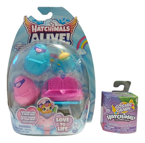 Set Hatchimals Alive! Love To Life Sillita + Cosmic Candy