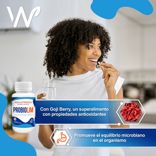 Probiolim Probioticos Bifidobacterium + Goji Berry | regula colesterol y triglicéridos | 30 cápsulas