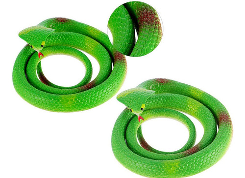 02 Cobra Serpente Cascavel 70cm Corracha Brinquedo Pegadinha
