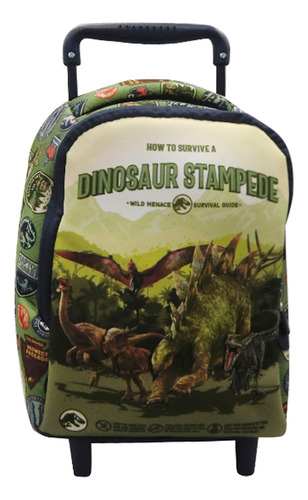 Mochila Infantil Jurassic World Carro Neopreno 27 X 21 Cm