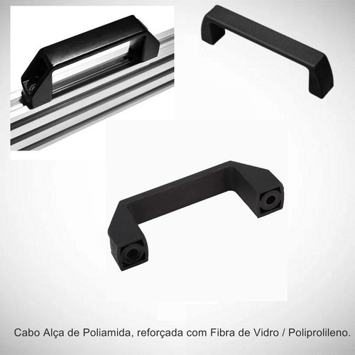 Imagem 2 de 3 de Par De Alça Para Perfil De Alumínio V-slot 108x20x37