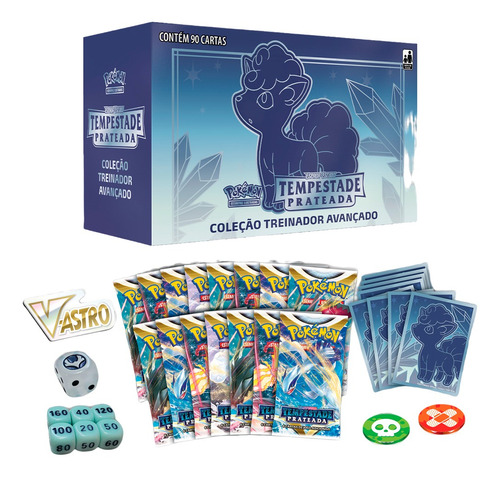 Box Pokémon Treinador Tempestade Prateada 31893 - Copag