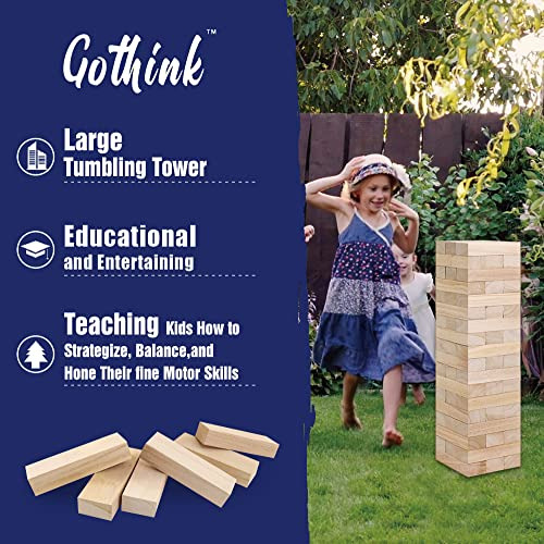 Juego De Torre Gothink De 1.1m Con Funda, 54 Piezas