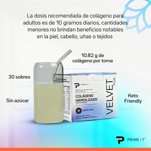 Colágeno Velvet Y Minerales M-traza Combo Primetech Sabor Sin sabor