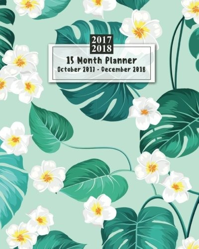15 Months Planner October 2017  December 2018 , Monthly Cale