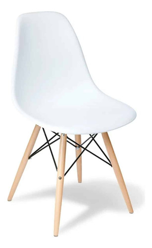 Silla De Comedor Eames Color Blanco