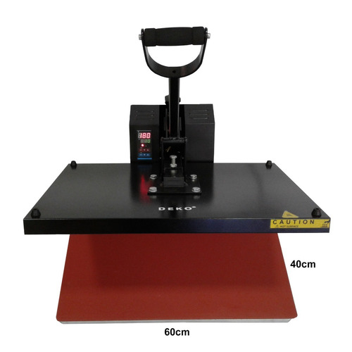 Prensa Termica Plana 40x60cm 110v Camiseta Chinelo Capa Deko
