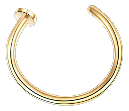 Piercing Falso Dorado 0 8x8 Para Joyería, Aro Para Nariz, Or