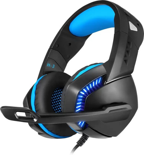 Auriculares Gamer Iluminacion Led Ps4 Y Pc Cable Mallado H3