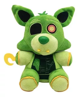 Peluche Phantom Foxy Blacklight Green De Fnaf, Foxy Verde