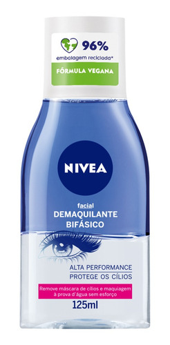 Imagem 2 de 10 de Demaquilante Bifásico Facial Nivea 125ml