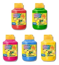 Comprar Kit Tinta Tempera Guache Acrilex 250ml 5 Potes Originais