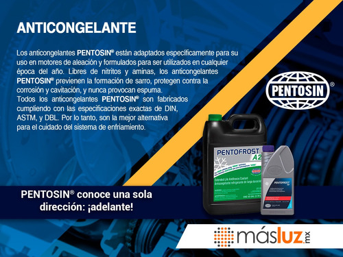 1.5 Lts Refrigerante Azul Claro Pentosin Gl320 V6 3.0l 07/09