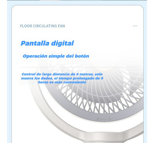 Ventilador De Piso O Mesa 2 En 1 Con Control Remoto, Tempori