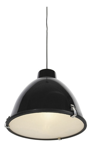 Lámpara Colgante Negra Con Difusor Diseño Moderno / Hb Led