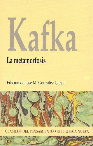 Libro Kafka La Metamorfosis De Franz Kafka José M García Gon