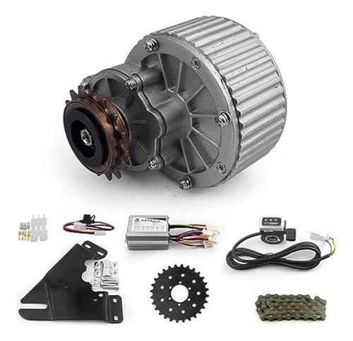 Kit Motor 24v 450w Para Ebike Acelerador Pulgar Masa Disco