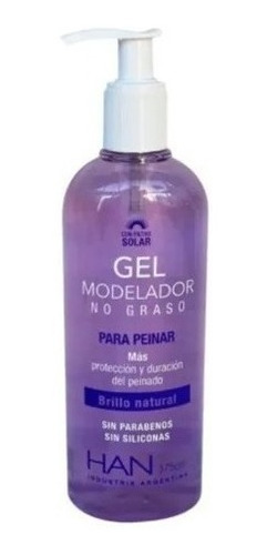 Han Gel Modelador De Pelo No Graso Apto Curly Girl 375ml