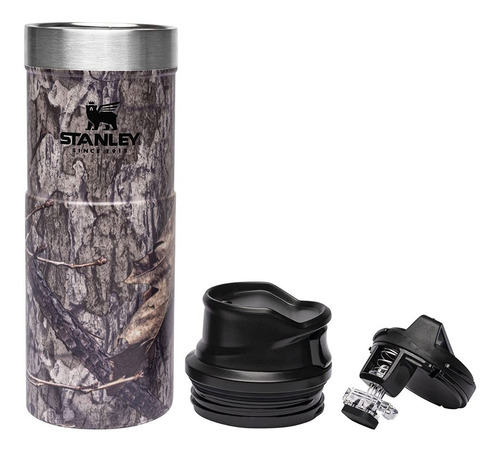 Copo térmico Stanley Classic Trigger-Action Travel bosque cor country dna 473mL 12V