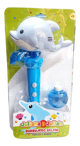 Burbujero Delfin Con Luz Automático Juliana Y Julian Premium