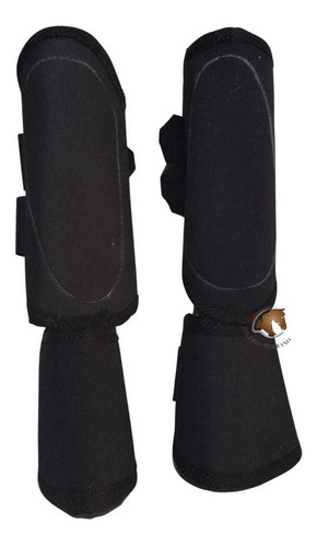 Kit Cloche Com Caneleira E Cloche , Resistente Para Cavalo Cor Preto