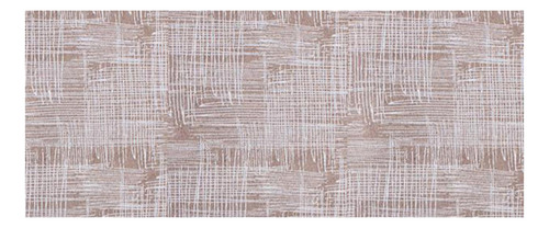 Alfombra Milan grande para pasillo o dormitorio, 1,50 x 0,65 cm, color de lanzamiento, diseño geométrico de tela beige
