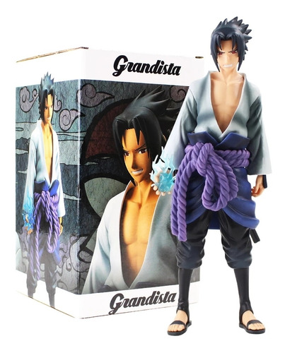 Naruto Grandista Shinobi Sasuke Uchiha Figura En Caja