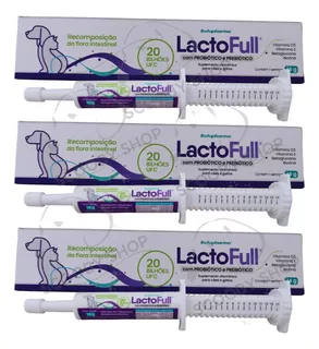 Lactofull Botupharma 14g Suplemento Vitaminico Pet - Kit 3un