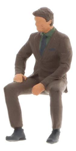 1/64 Posição Sentada Figura Pvc Pessoas Rua Tabela Ciano