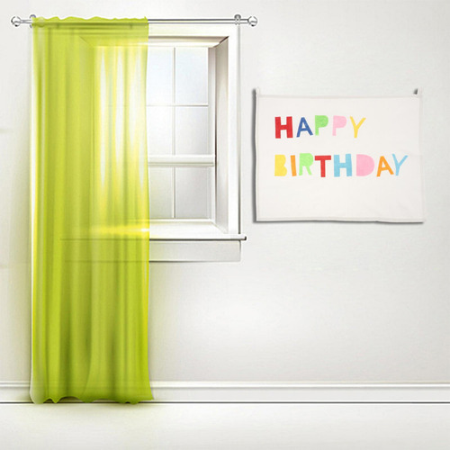 Cumpleaños Tapiz Banderas Algodón Fondo Feliz Cumpleaños