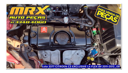 Sucata Citroen C3 Exclusive 1.4 Flex 8v 2012 Pecas