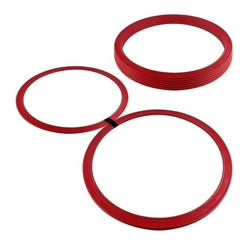 Imagem 2 de 4 de Kit Argolas De Agilidade Funcional Circuito 16 Peças