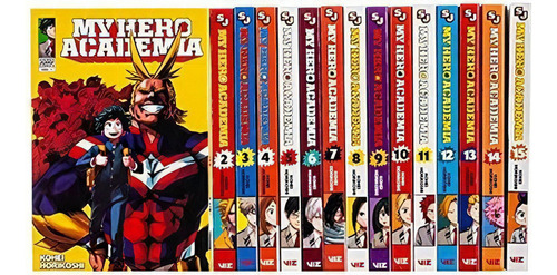 My Hero Academia Series(vol 1-15) Collection 15 Book, de Kohei Horiko. Editorial Viz Media en inglés