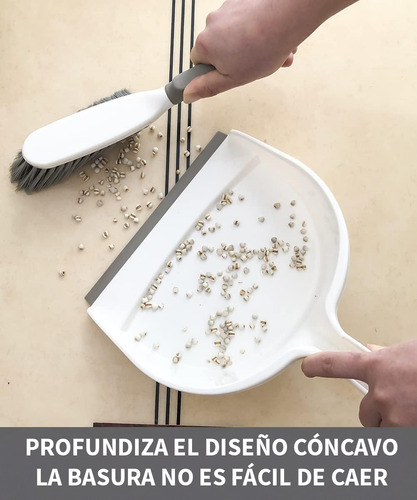 Timotech Set Recogedor Y Escobeta Para Polvo De Mano