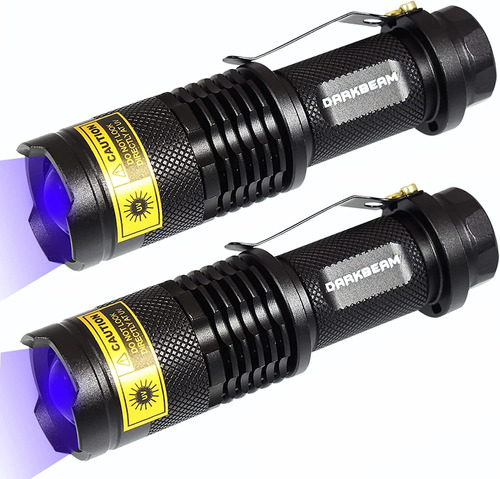 Linterna De Luz Uv De 365 Nm, 2 Paquetes De Lámpara De...