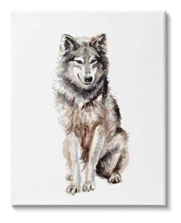 Pintura Dibujo Arte Stupell Industries Arctic Wolf Children'