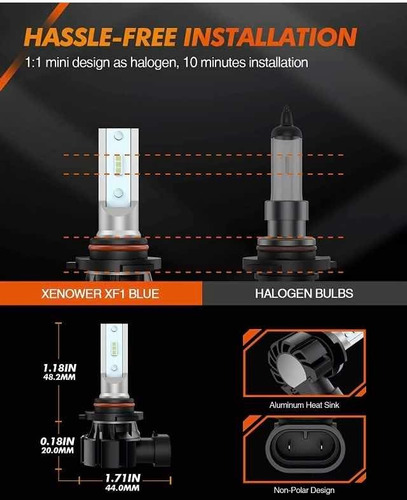 Kit Conversión Led Csp H10 12v 9040 9050 9055 9140 9155 9145