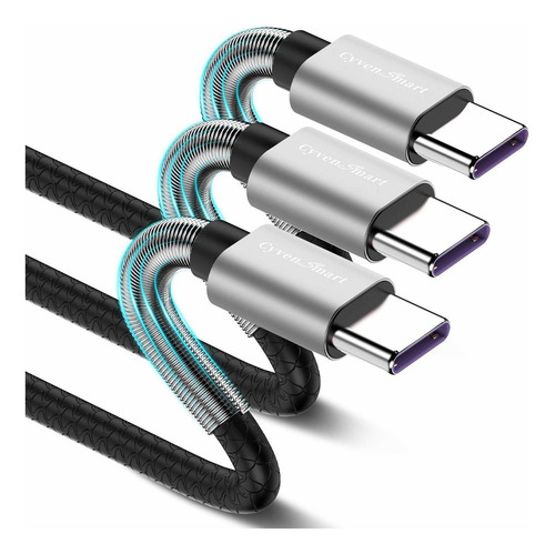 3 Cables Usb-a A Usb-c 1.8mt Cyvensmart -pcrp