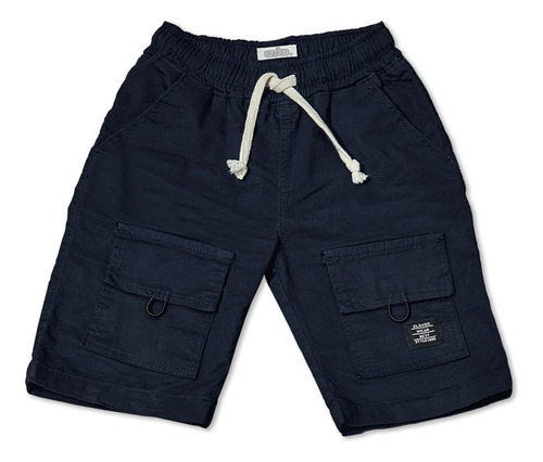 Audaz Short Niño Con Bolsillos Al Frente Azul