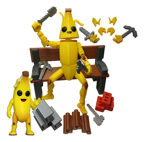 Set Figura Bananin Para Fortnite Temática Dummy 13 Banana