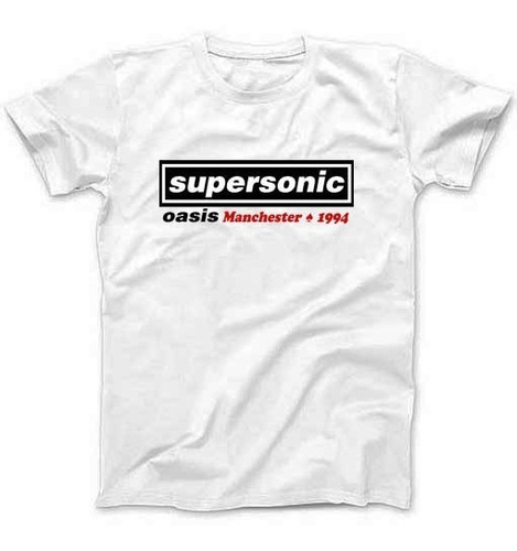 Remeras Oasis Supersonic Rock Internacional Vinilo Textil   