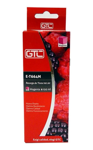 Tinta Gtc P/epson 664320 Magenta 100 Ml. T664