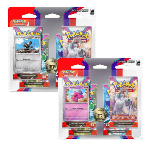 Pokémon Cartas Blister Quadruplo Evoluções Em Paldea - Copag