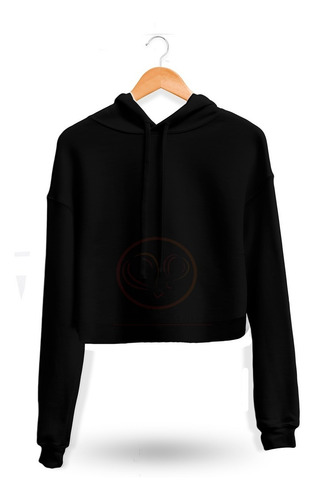Imagen 1 de 2 de Hoodie Crop Top Negro